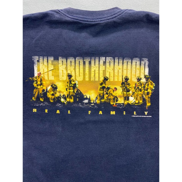 UNITED BROTHERHOOD REAL FAMILY FIREFIGHTER T-SHIRT XL - Picture 7 of 8